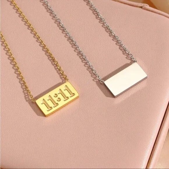 ⭐️ NEW 11:11 Spiritual Chain Necklace Silver or Gold Necklaces - Picture 6 of 10
